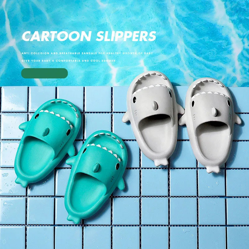 Adorable Cartoon Shark Slippers, Perfect Summer Footwear for Kids!