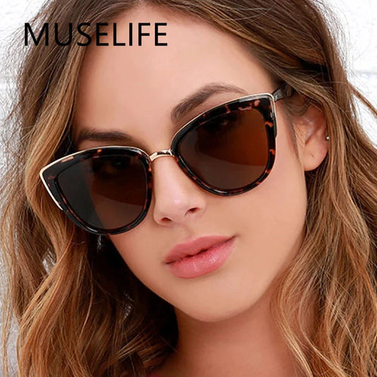 MUSELIFE Cateye Sunglasses - Retro Style, Modern Protection!