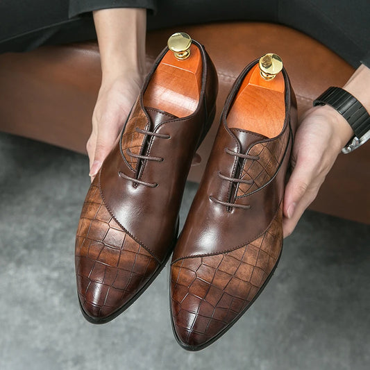 Introducing Handmade Business Shoes -  Brown Derby Men's Formal Footwear