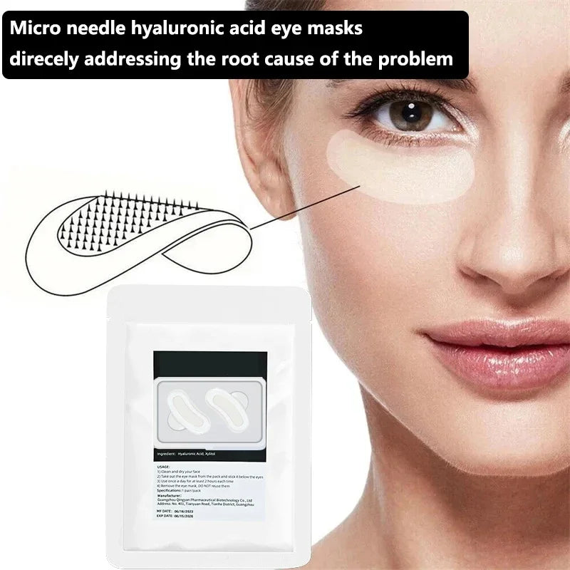 Micro-needle Eye Patch Hyaluronic Acid Anti-wrinkle Eye Mask Fine Lines Remove Moisturizing Eye Mask