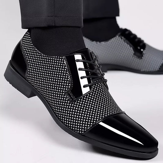 Trending Classic Men Dress Shoes: Oxfords in PU Leather!