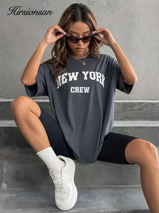 Hirsionsan Unveils Oversized Letter Graphic T-shirt for Summer 2024