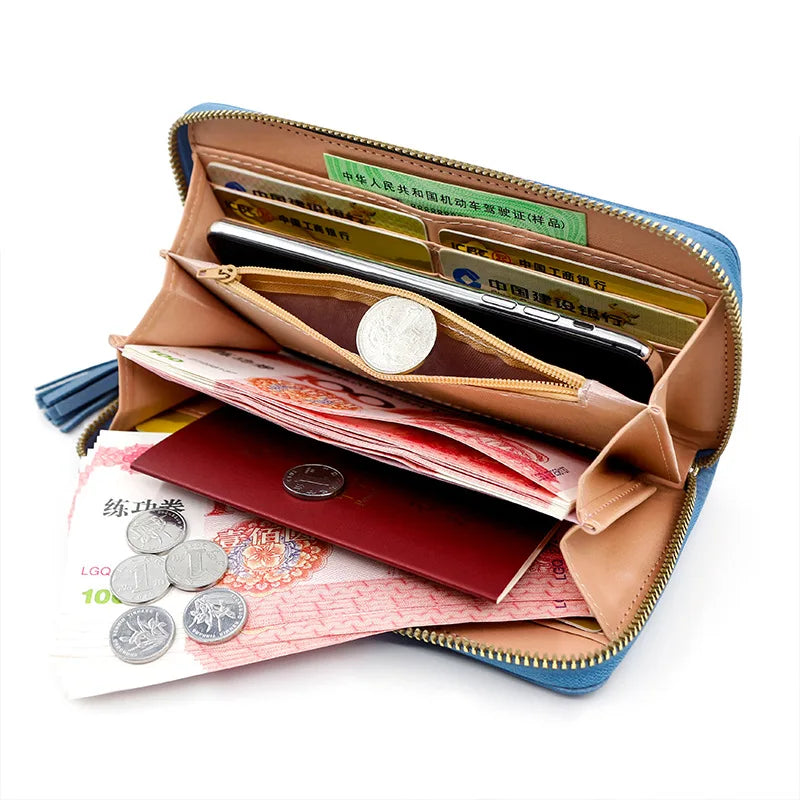 Stay Organized On-The-Go with Zipper Money Coin Purse & Wallet!